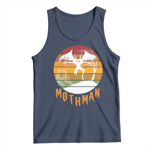Mothman Tank Top Retro Vintage Cryptid Gothic Horror Gift TS12 Navy Print Your Wear