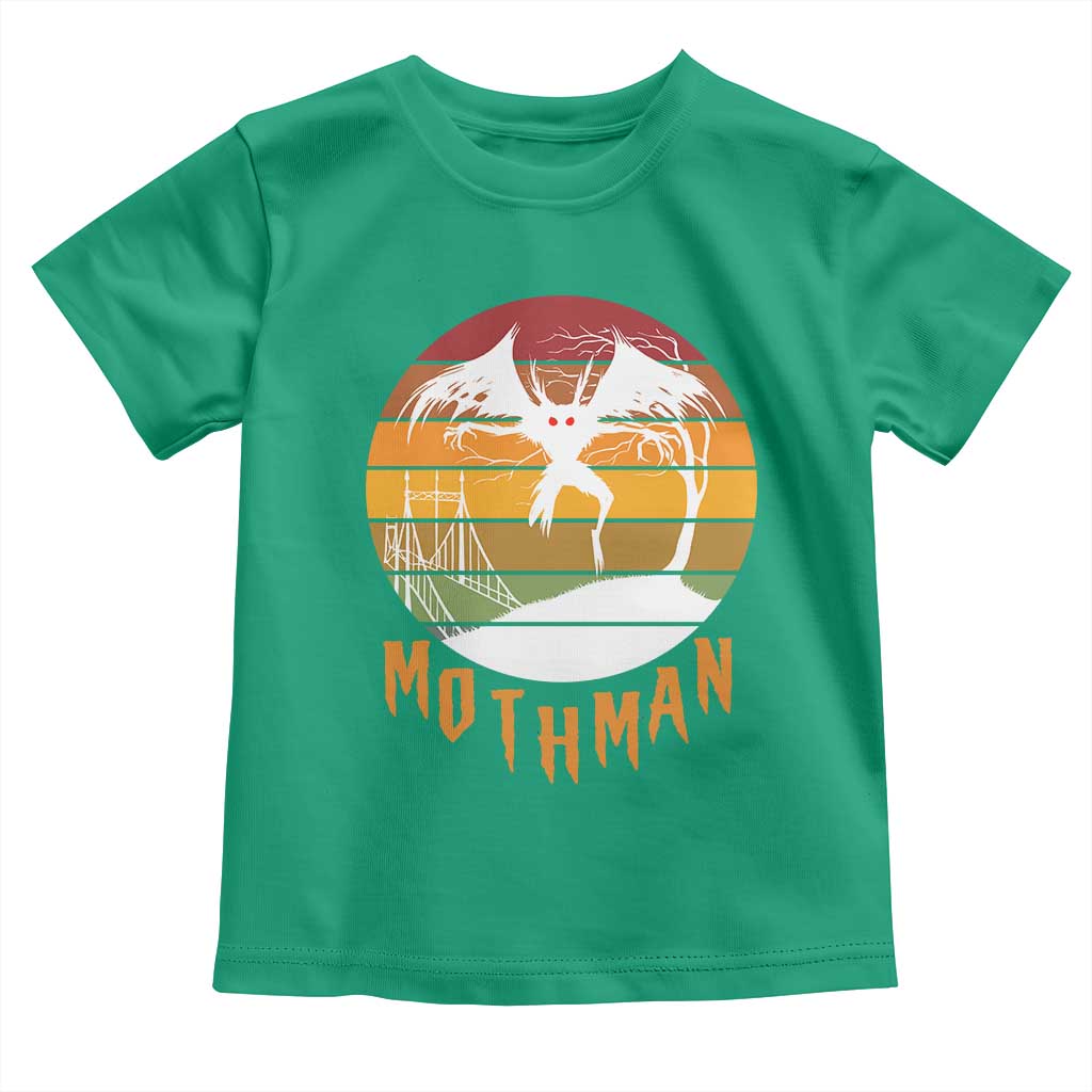 Mothman Toddler T Shirt Retro Vintage Cryptid Gothic Horror Gift TS12 Irish Green Print Your Wear