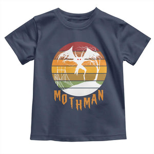 Mothman Toddler T Shirt Retro Vintage Cryptid Gothic Horror Gift TS12 Navy Print Your Wear