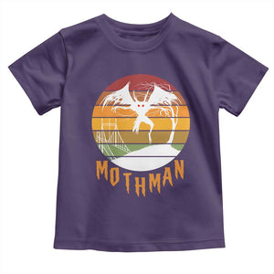 Mothman Toddler T Shirt Retro Vintage Cryptid Gothic Horror Gift TS12 Purple Print Your Wear