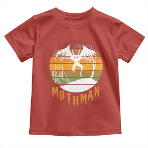 Mothman Toddler T Shirt Retro Vintage Cryptid Gothic Horror Gift TS12 Red Print Your Wear