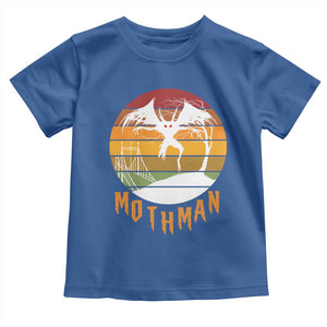 Mothman Toddler T Shirt Retro Vintage Cryptid Gothic Horror Gift TS12 Royal Blue Print Your Wear
