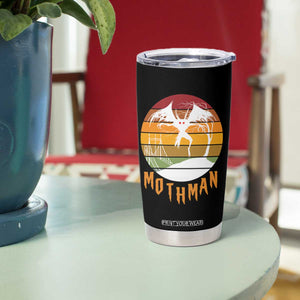 Mothman Tumbler Cup Retro Vintage Cryptid Gothic Horror Gift TS12 Print Your Wear