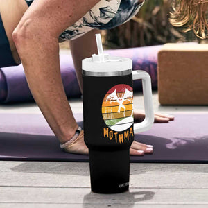 Mothman Tumbler With Handle Retro Vintage Cryptid Gothic Horror Gift TS12 Print Your Wear