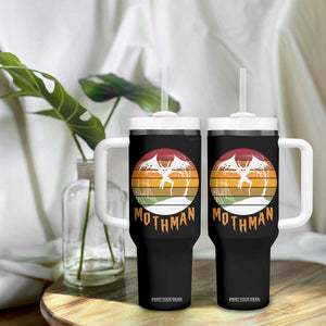 Mothman Tumbler With Handle Retro Vintage Cryptid Gothic Horror Gift TS12 Print Your Wear