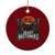 Mothman Ceramic Ornament Holiday Humor Merry Mothmas Cryptid Gift TS12 1pc Red Print Your Wear