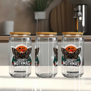 Mothman Glass Can Holiday Humor Merry Mothmas Cryptid Gift TS12 Print Your Wear