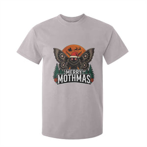 Mothman T Shirt For Kid Holiday Humor Merry Mothmas Cryptid Gift TS12 Ice Gray Print Your Wear