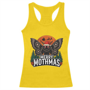 Mothman Racerback Tank Top Holiday Humor Merry Mothmas Cryptid Gift TS12 Daisy Print Your Wear