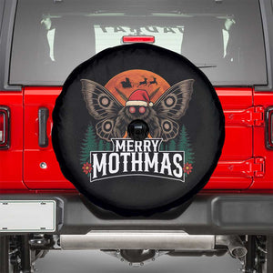 Mothman Spare Tire Cover Holiday Humor Merry Mothmas Cryptid Gift TS12 Black Print Your Wear