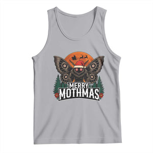 Mothman Tank Top Holiday Humor Merry Mothmas Cryptid Gift TS12 Athletic Heather Print Your Wear
