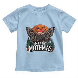 Mothman Toddler T Shirt Holiday Humor Merry Mothmas Cryptid Gift TS12 Light Blue Print Your Wear
