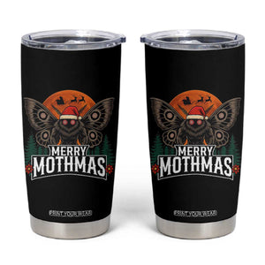 Mothman Tumbler Cup Holiday Humor Merry Mothmas Cryptid Gift TS12 Black Print Your Wear