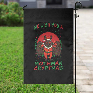 Mothman Christmas Garden Flag We Wish You A Mothman Cryptmas Funny Christmas Gift TS12 Print Your Wear