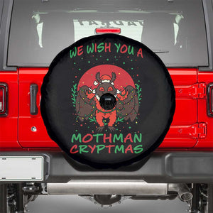 Mothman Christmas Spare Tire Cover We Wish You A Mothman Cryptmas Funny Christmas Gift TS12 Black Print Your Wear