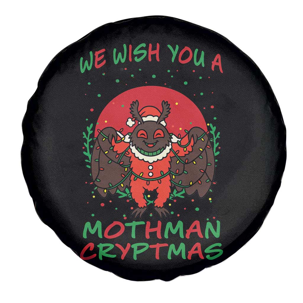 Mothman Christmas Spare Tire Cover We Wish You A Mothman Cryptmas Funny Christmas Gift TS12 Print Your Wear