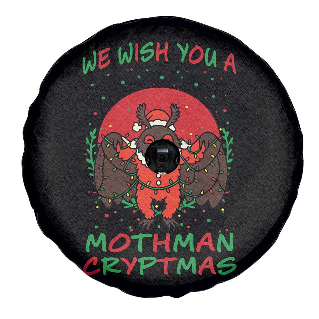 Mothman Christmas Spare Tire Cover We Wish You A Mothman Cryptmas Funny Christmas Gift TS12 Print Your Wear