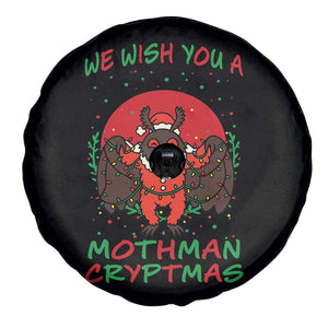 Mothman Christmas Spare Tire Cover We Wish You A Mothman Cryptmas Funny Christmas Gift TS12 Print Your Wear