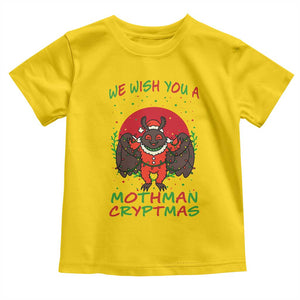 Mothman Christmas Toddler T Shirt We Wish You A Mothman Cryptmas Funny Christmas Gift TS12 Daisy Print Your Wear