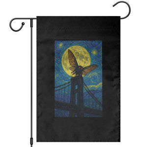 Mothman Starry Night Garden Flag Van Gogh Cryptid Gift TS12 Black Print Your Wear