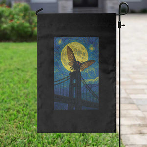 Mothman Starry Night Garden Flag Van Gogh Cryptid Gift TS12 Print Your Wear