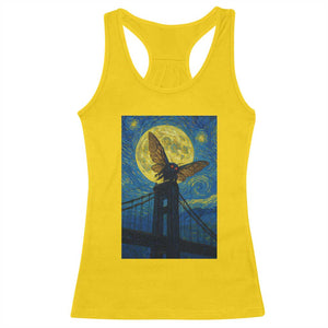 Mothman Starry Night Racerback Tank Top Van Gogh Cryptid Gift TS12 Daisy Print Your Wear