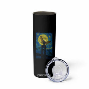 Mothman Starry Night Skinny Tumbler Van Gogh Cryptid Gift TS12 Print Your Wear