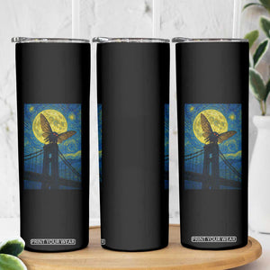 Mothman Starry Night Skinny Tumbler Van Gogh Cryptid Gift TS12 Print Your Wear