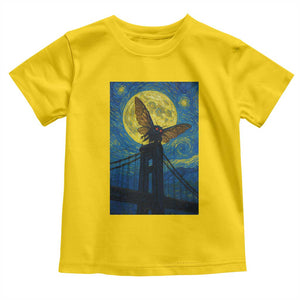 Mothman Starry Night Toddler T Shirt Van Gogh Cryptid Gift TS12 Daisy Print Your Wear