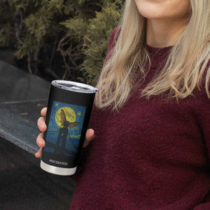 Mothman Starry Night Tumbler Cup Van Gogh Cryptid Gift TS12 Print Your Wear