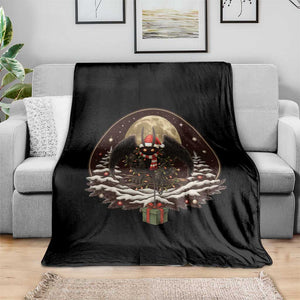 Mothman In Christmas Night Throw Blanket Funny Cryptid Gift TS12 Print Your Wear