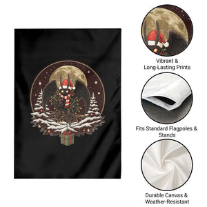 Mothman In Christmas Night Garden Flag Funny Cryptid Gift TS12 Print Your Wear