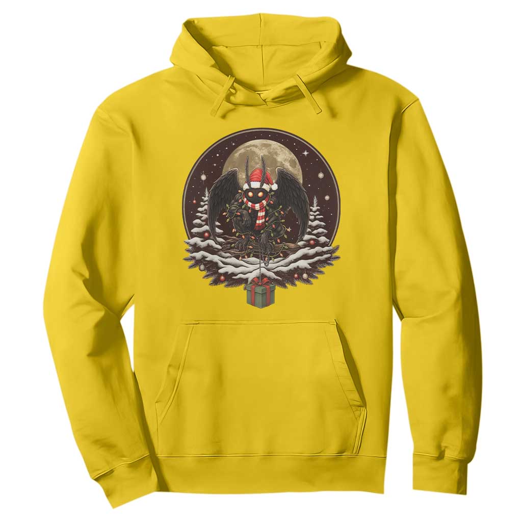 Mothman In Christmas Night Hoodie Funny Cryptid Gift TS12 Daisy Print Your Wear