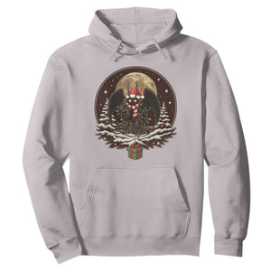 Mothman In Christmas Night Hoodie Funny Cryptid Gift TS12 Ice Gray Print Your Wear