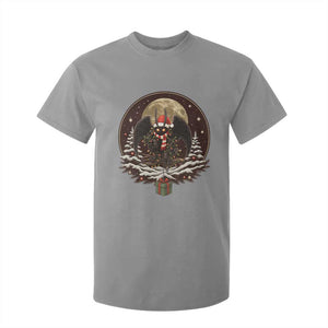 Mothman In Christmas Night T Shirt For Kid Funny Cryptid Gift TS12 Sport Gray Print Your Wear