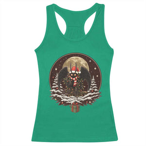 Mothman In Christmas Night Racerback Tank Top Funny Cryptid Gift TS12 Irish Green Print Your Wear