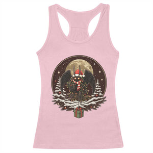 Mothman In Christmas Night Racerback Tank Top Funny Cryptid Gift TS12 Light Pink Print Your Wear