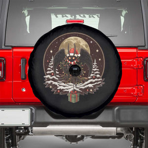 Mothman In Christmas Night Spare Tire Cover Funny Cryptid Gift TS12 Black Print Your Wear