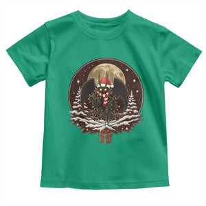 Mothman In Christmas Night Toddler T Shirt Funny Cryptid Gift TS12 Irish Green Print Your Wear