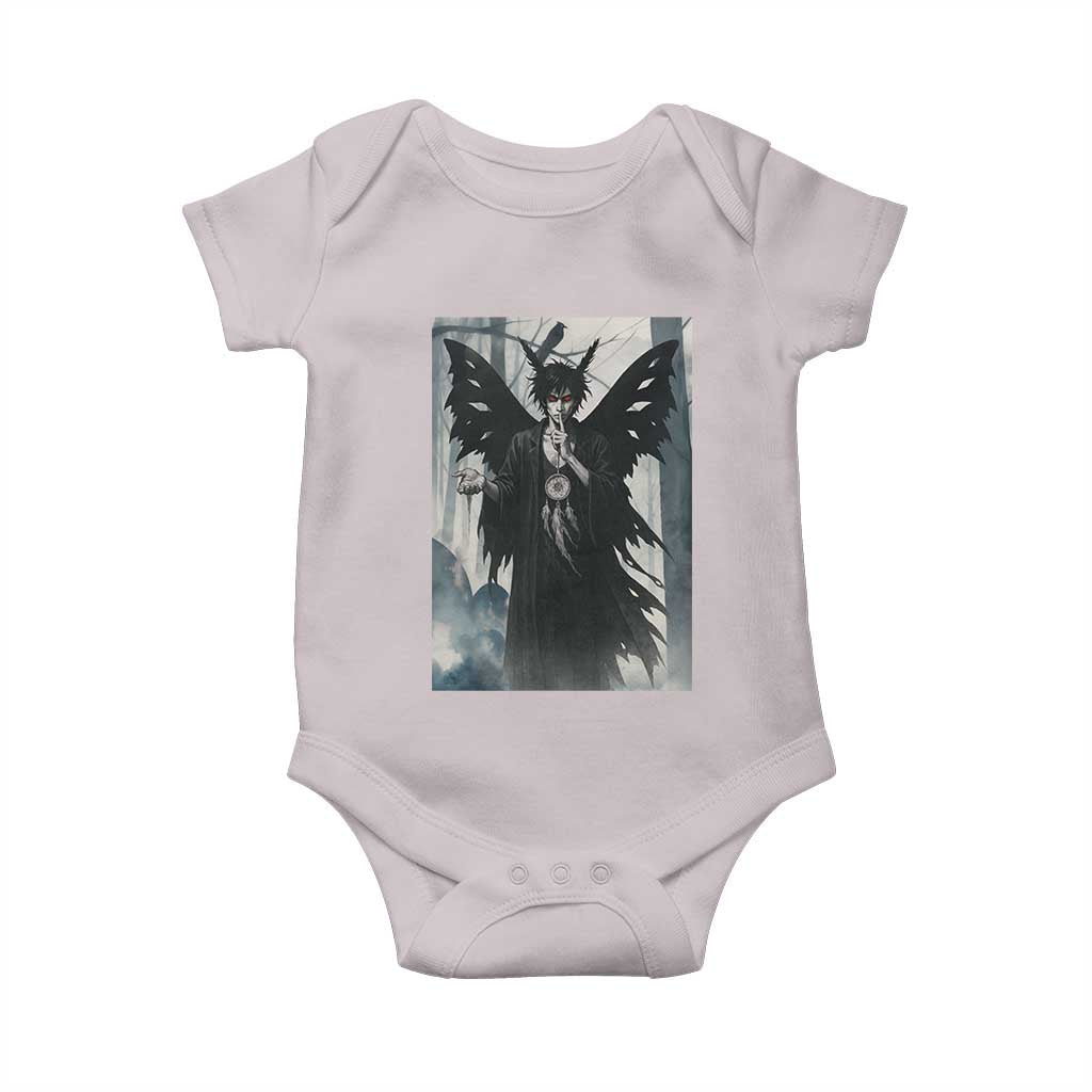 Mothman Sandman Baby Onesie Gothic Horror Fan Gift TS12 Ice Gray Print Your Wear
