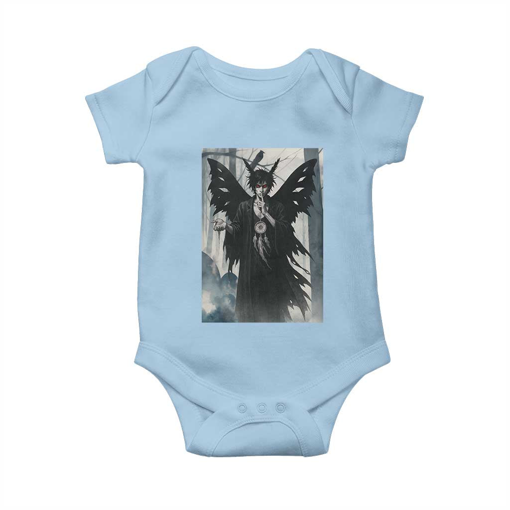 Mothman Sandman Baby Onesie Gothic Horror Fan Gift TS12 Light Blue Print Your Wear
