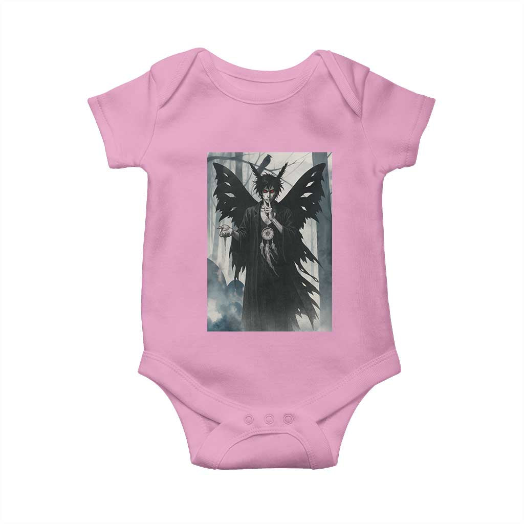Mothman Sandman Baby Onesie Gothic Horror Fan Gift TS12 Light Pink Print Your Wear
