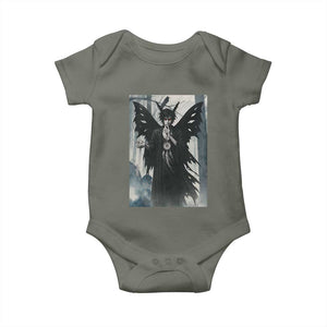 Mothman Sandman Baby Onesie Gothic Horror Fan Gift TS12 Military Green Print Your Wear