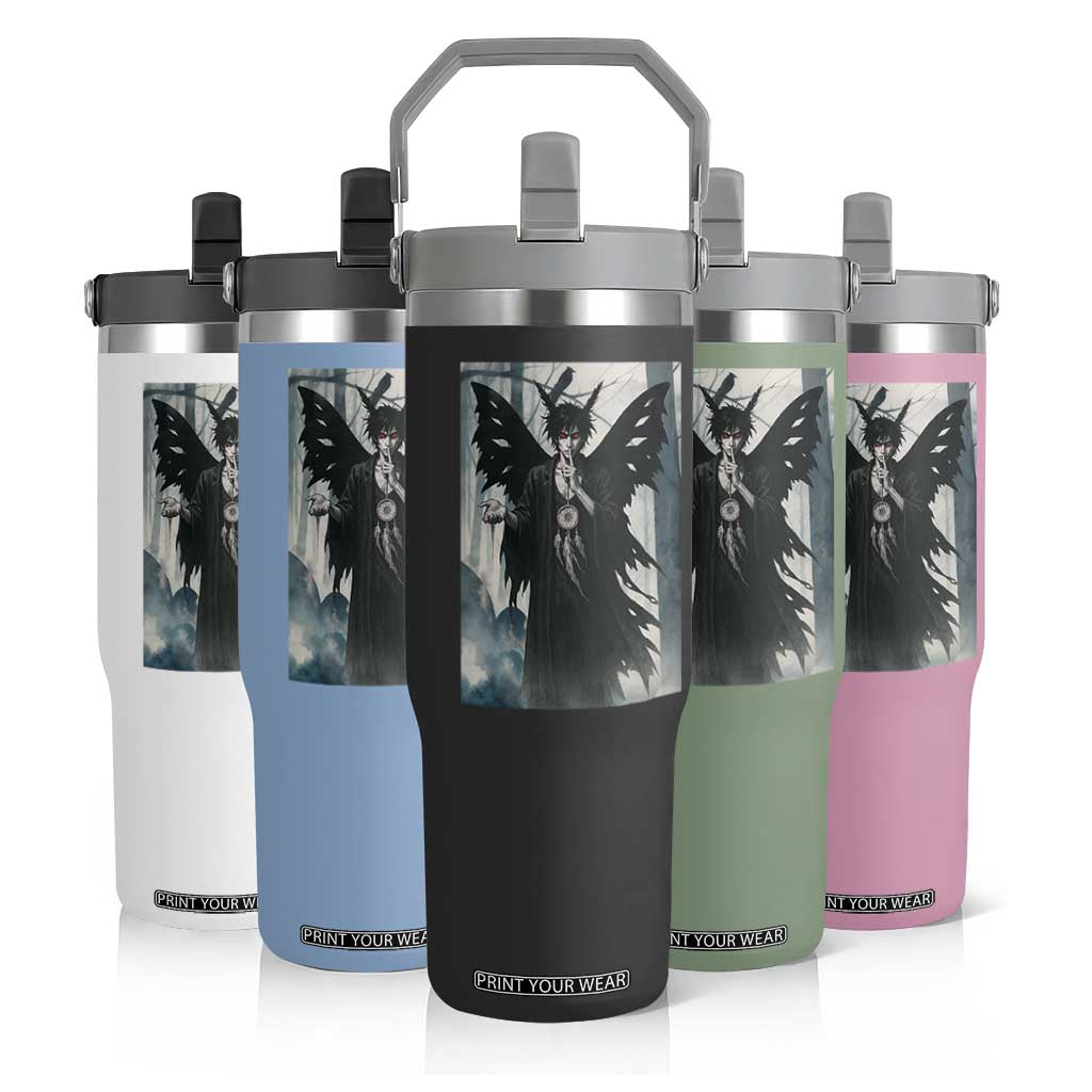 Mothman Sandman Flip Straw Tumbler Gothic Horror Fan Gift TS12 Print Your Wear