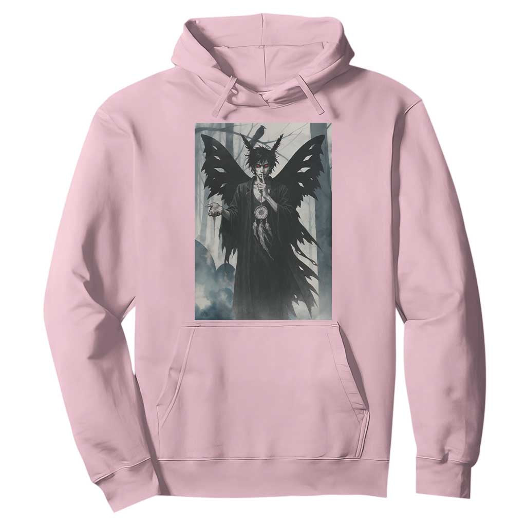 Mothman Sandman Hoodie Gothic Horror Fan Gift TS12 Light Pink Print Your Wear