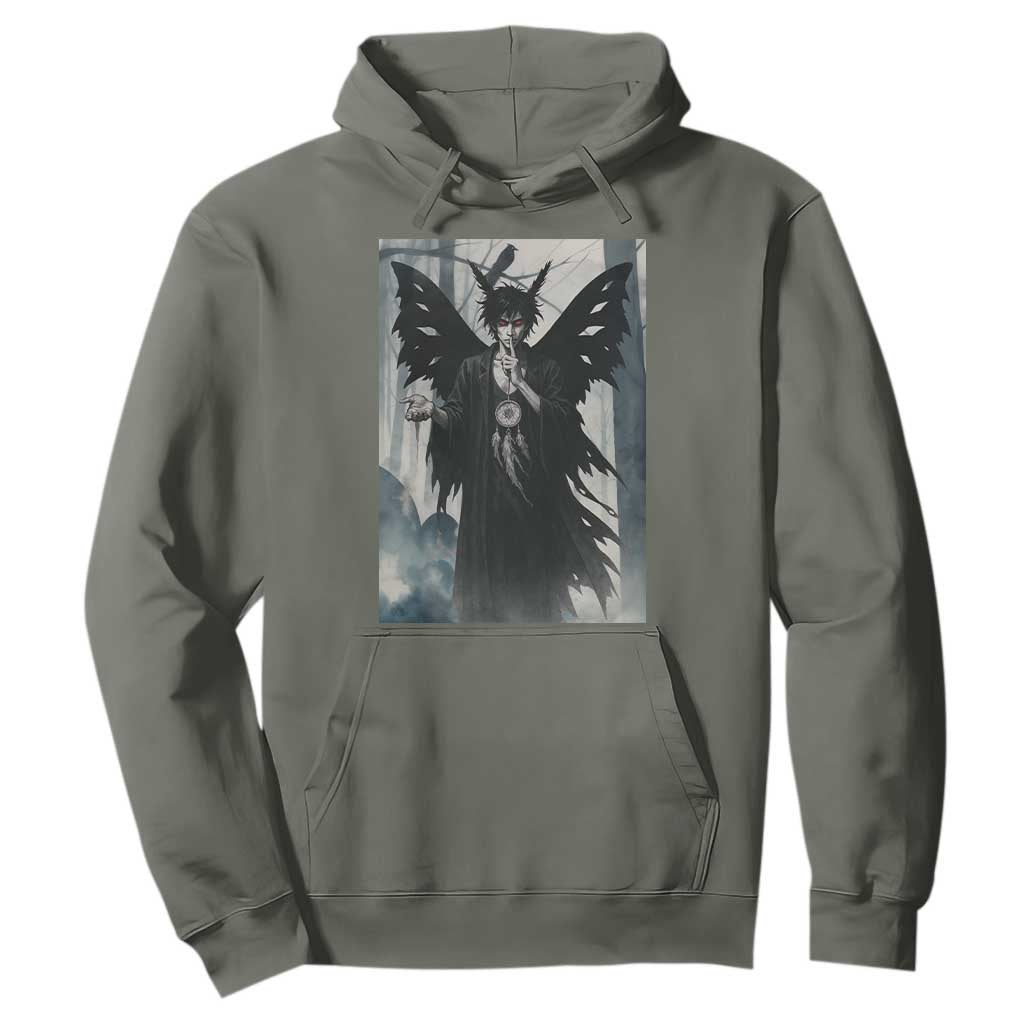 Mothman Sandman Hoodie Gothic Horror Fan Gift TS12 Military Green Print Your Wear