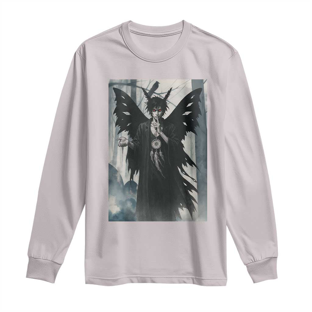 Mothman Sandman Long Sleeve Shirt Gothic Horror Fan Gift TS12 Ice Gray Print Your Wear