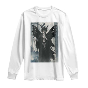 Mothman Sandman Long Sleeve Shirt Gothic Horror Fan Gift TS12 White Print Your Wear