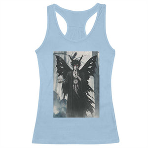 Mothman Sandman Racerback Tank Top Gothic Horror Fan Gift TS12 Light Blue Print Your Wear