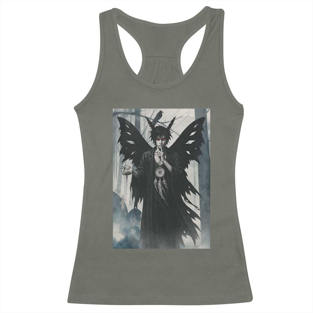 Mothman Sandman Racerback Tank Top Gothic Horror Fan Gift TS12 Military Green Print Your Wear